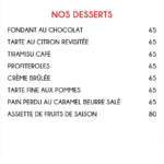 Menu LE KIMMY’Z Casablanca August 2023 303012-678700